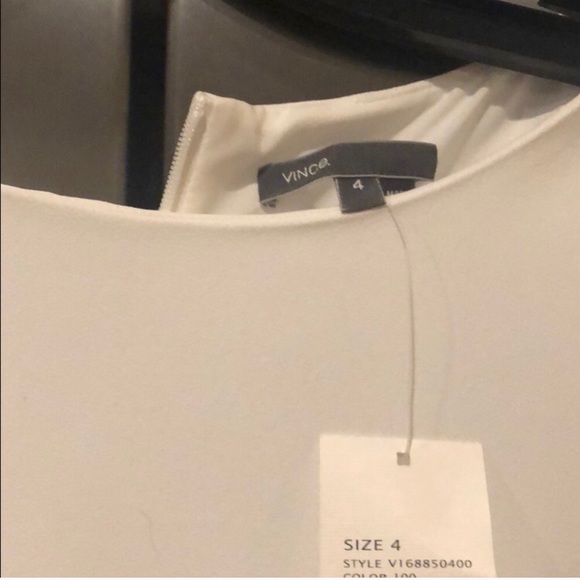 Vince White Long Sleeved Holiday Dress - Picture 3 of 5